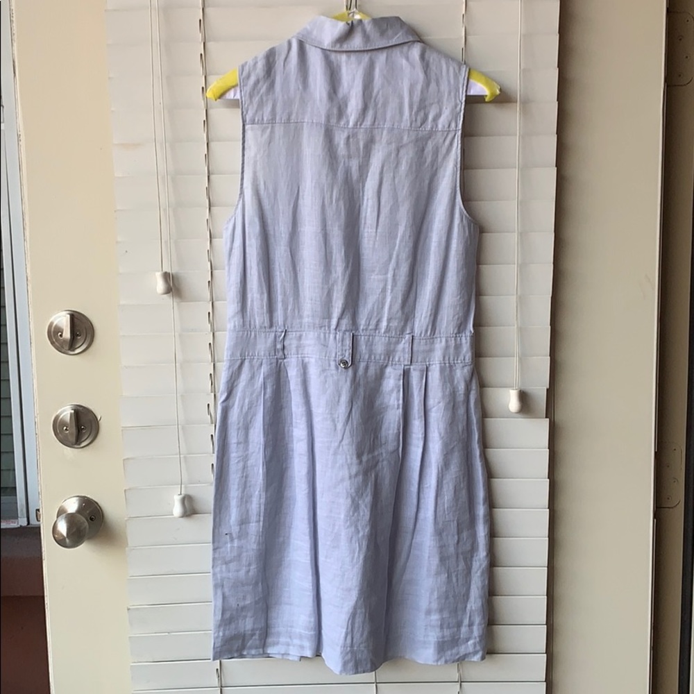 Theory linen light blue dress - Picture 2 of 4